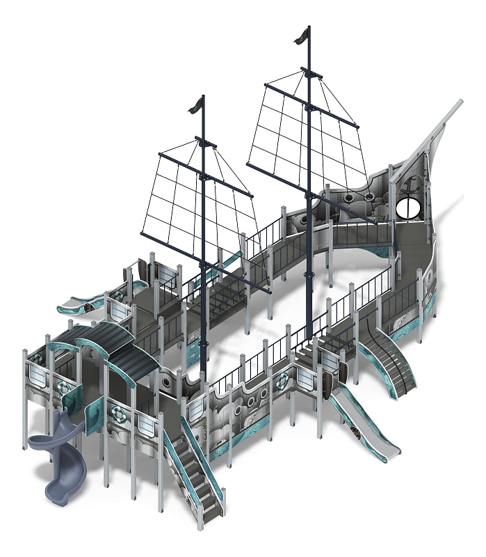 Флагман (Лагуна) - ДИК 2.03.3.03-12.И1 - Игровой комплекс - H=1200 H=1500 H=2000