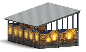 Теневой навес (Эко) - МФ 71.6.4-02