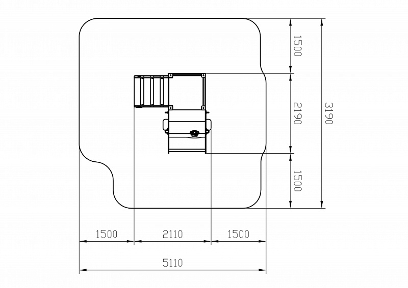 Машинка (серая) - Беседка машинка - МФ 10.03.06-02