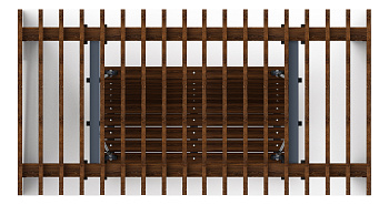 Пергола с качелями - МФ 78.01.02-01.И1 /без поликарбоната/