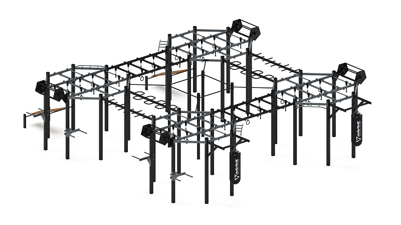 Многофункциональный спортивный комплекс (серый) МК 100.02-03