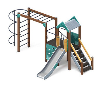 Играйте с нами (Тайга) - ДИК 2.01.1.08-03 - Игровой комплекс H=1200