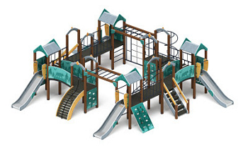 Остров детства (Тайга) - ДИК 2.01.8.01-03 - Игровой комплекс H=1200