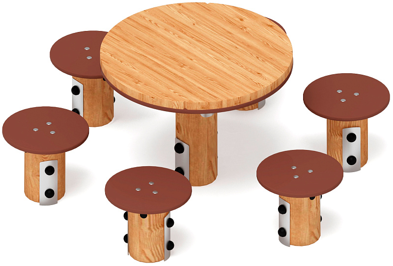 Столик детский (лиственница) МФ 31.01.11-Л.И1