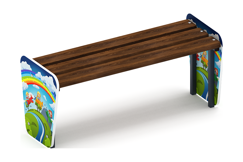 Скамейка детская Солнышко - МФ 41.01.03-И1