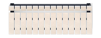 Скамья Лотос - МФ 42.02.01-01 (Светлый дуб)  (под анкера)