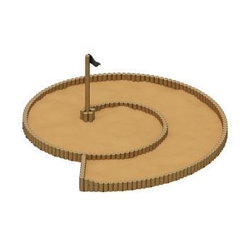 Песочница Улитка (Лиственница орех анкера) ИО 5.24.03-Л.И1.02