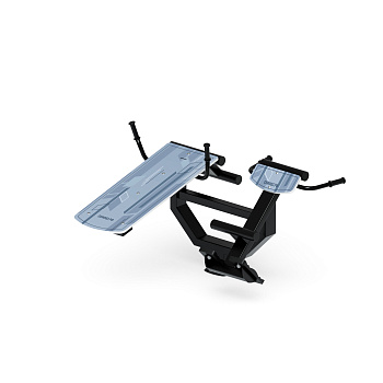 Гиперэкстензия+ лавка пресс (серый) СТ 038-13