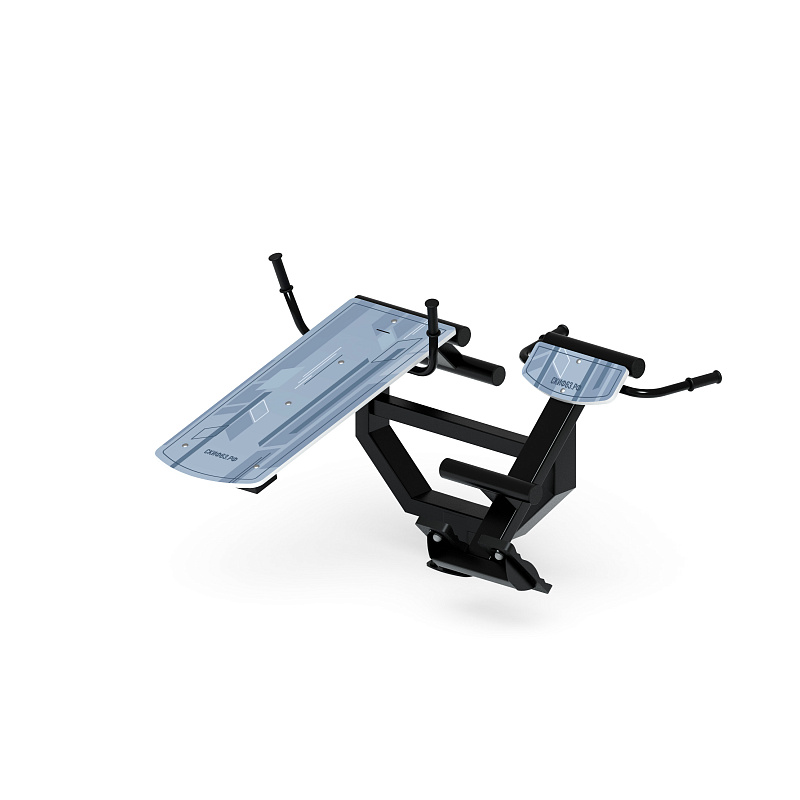 Гиперэкстензия+ лавка пресс (серый) СТ 038-13